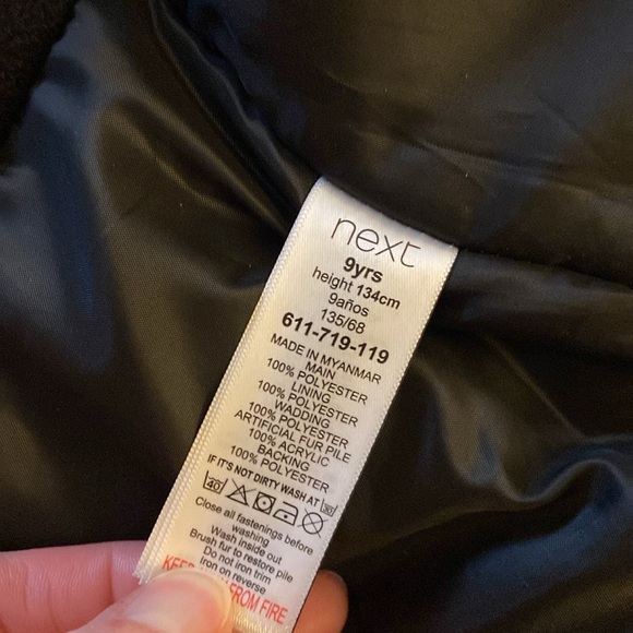 Orange Fur-Lined kids Winter Jacket - Picture 7 of 16